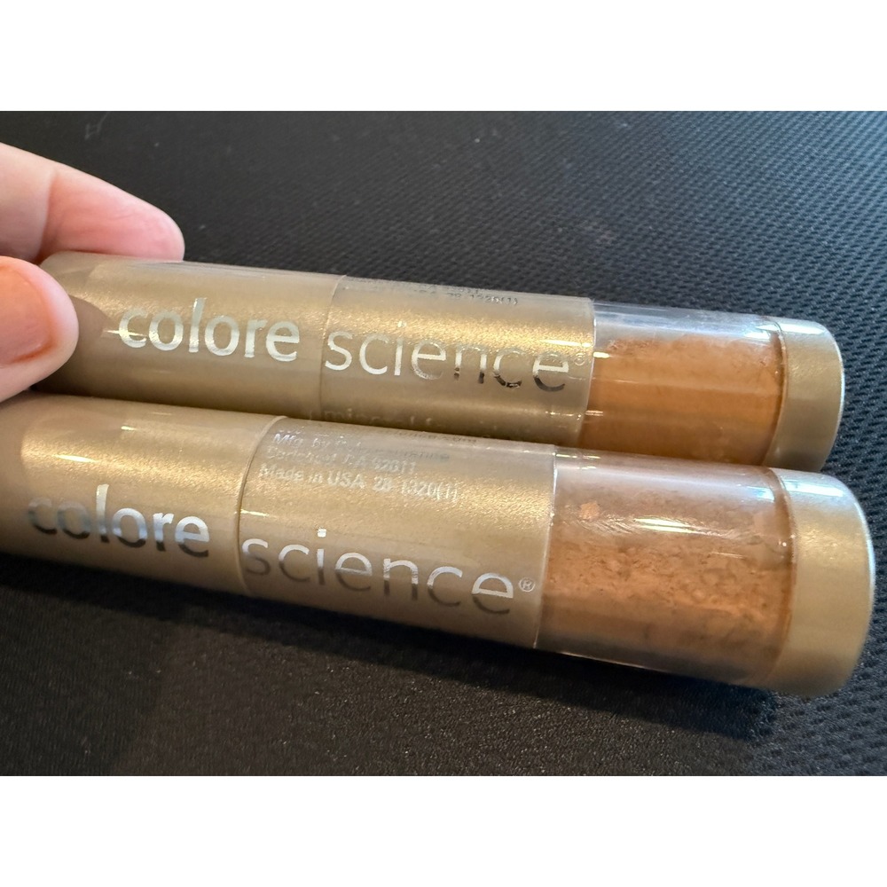 2 Colorescience Mineral Foundation Powder Sunscreen Broad Spec SPF 20 Rich Mocha